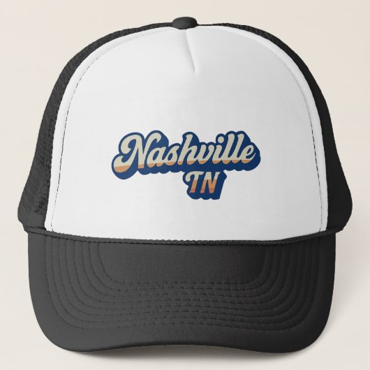 Casquette Conception du script du coucher de soleil rétrogra (Devant)