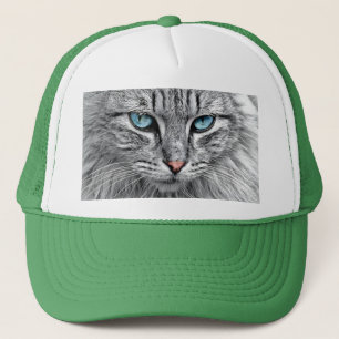 Casquette Conception fractale face chat-10682