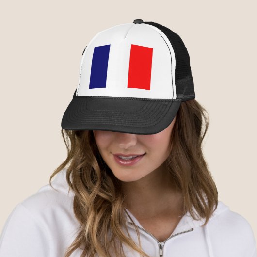 Casquette Conception française de drapeau - OUI ! (En situation)