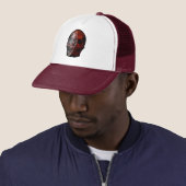 CASQUETTE CONCEPTION GRAPHIQUE DE CRÂNE (En situation)