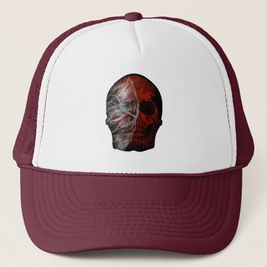 CASQUETTE CONCEPTION GRAPHIQUE DE CRÂNE (Devant)