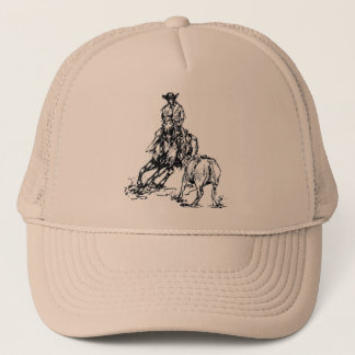 Casquette Conception occidentale de croquis de cheval de