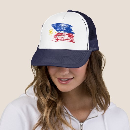 Casquette Conception philippine fraîche de drapeau (En situation)