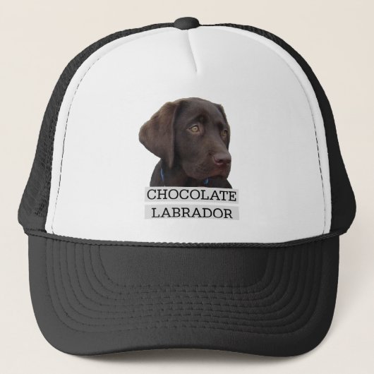 Casquette Conception unique de Labrador de chocolat ! (Devant)