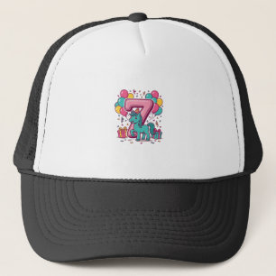 Casquette Conception vectorielle de poney mignon pour la fêt