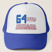 CASQUETTE CONCEPTIONS D'ANNIVERSAIRE DE 64 ANNÉES (Devant)