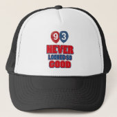 Casquette conceptions d'anniversaire de 93 ans (Devant)