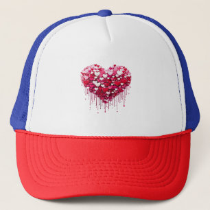 Casquette Conceptions de cœur de la Saint-Valentin Art de pe