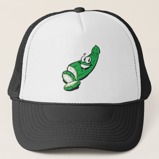 Casquette concombre heureux idiot (Devant)