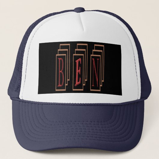 Casquette Conçu pour Ben avec son nom dessus (Devant)