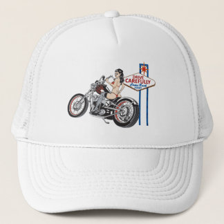 Casquette Conduisez prudemment Las Vegas Biker Pinup Casquet