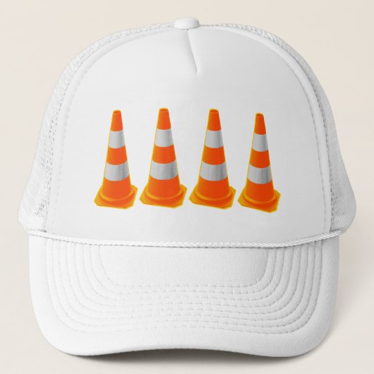 Casquette Cône de signalisation avec bandes grises (Devant)