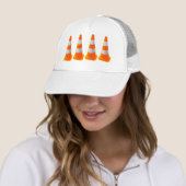 Casquette Cône de signalisation avec bandes grises (En situation)