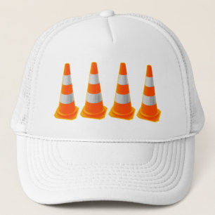 Casquette Cône de trafic avec rayures grises