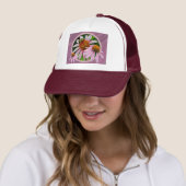 Casquette Confleur et abeille (En situation)