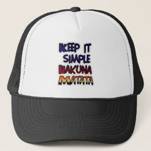 Casquette Conserver Simple Hakuna Matata Art Print