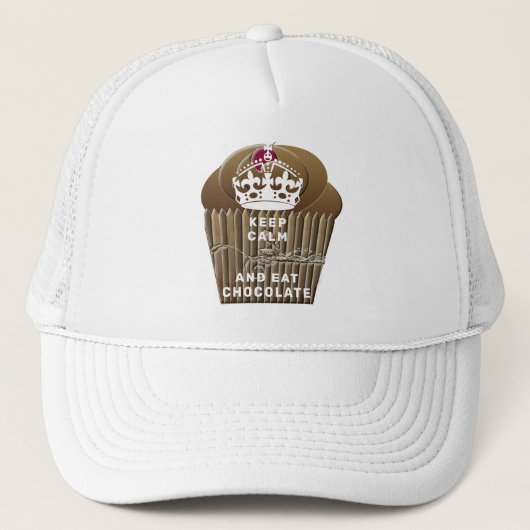CASQUETTE CONSERVEZ LE CHOCOLAT DE MANGE CALME (Devant)