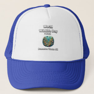 Casquette Conservez le tout. Journée mondiale de la faune
