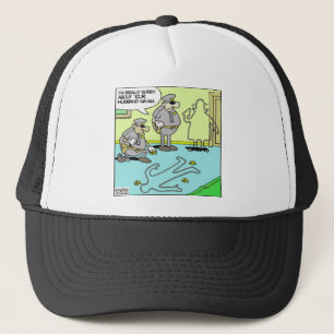 Casquette Contour à la craie Cadeaux drôles de police et obj