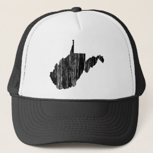 Casquette Contour affligé d'état de la Virginie Occidentale
