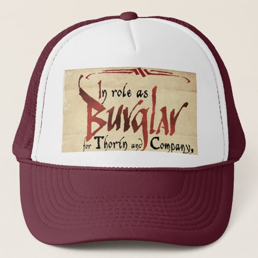 Casquette Contrat de cambriolage (Devant)