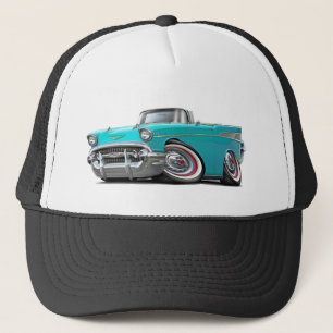 Casquette Convertible 1957 de turquoise de Chevy Belair