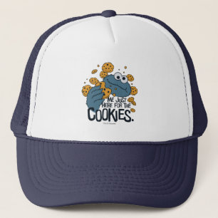 Casquette Cookie Monster Je suis juste là pour les cookies