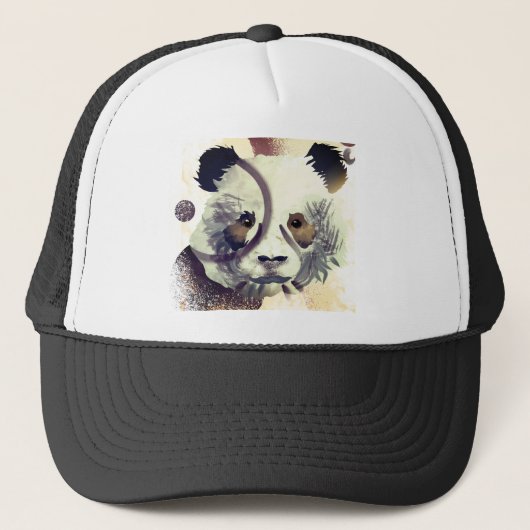 Casquette Cool Panda Illustration Art (Devant)