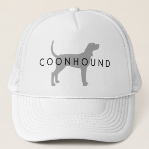 Casquette Coonhound (gris argenté avec le texte)
