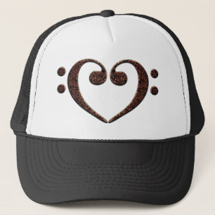 Casquette Copper Double Basse Clef Heart Music Lover