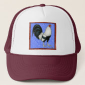 Casquette Coq de combat encadré (Devant)