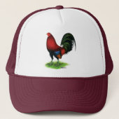 Casquette Coq de combat : Rouge foncé (Devant)