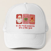 Casquette Coquette Christmas Santa Candy Canes Gingerbread (Devant)
