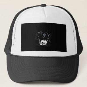 Casquette Corbeau, F-Caw-F Oiseau Drôle Lune Gothique Humour