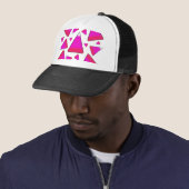 Casquette Corne à bonbons en rose (En situation)