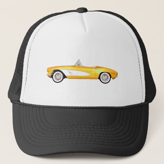 Casquette Corvette 1961 C1 : Finition jaune : (Devant)