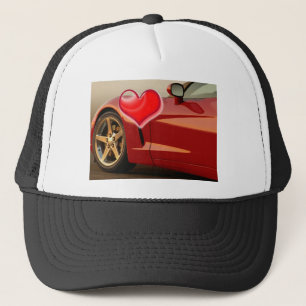 Casquette Corvette rouge Valentine