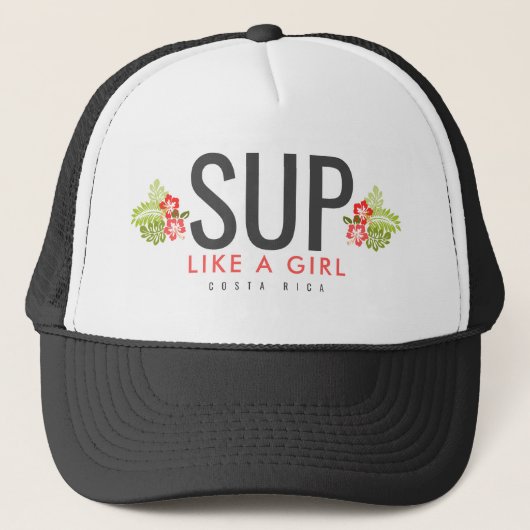 Casquette Costa Rica : Le SUP se lève comme une fille (Devant)
