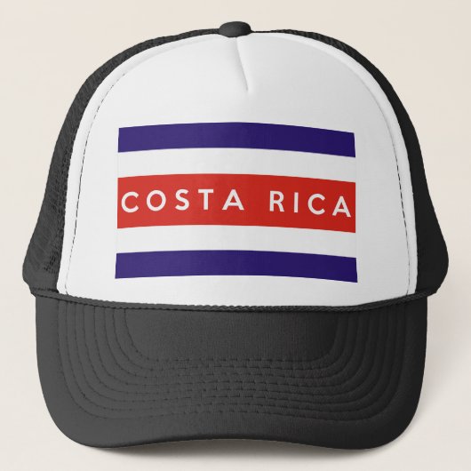 Casquette costa rica nom du texte du drapeau du pays (Devant)