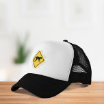 Casquette Costa Rica Pura Vida Monkey Crossing<br><div class="desc">Idéal pour un jour de sortie,  singe traversant la rue design en jaune et noir imprimé avec la devise nationale "pura vida" et le Costa Rica autour du panneau. Idéal pour tous ceux qui aiment le petit pays du Costa Rica.</div>