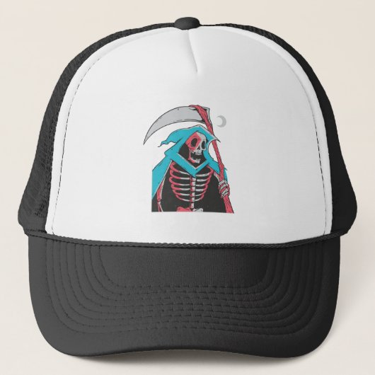 Casquette Costume d'Halloween grim effrayant (Devant)