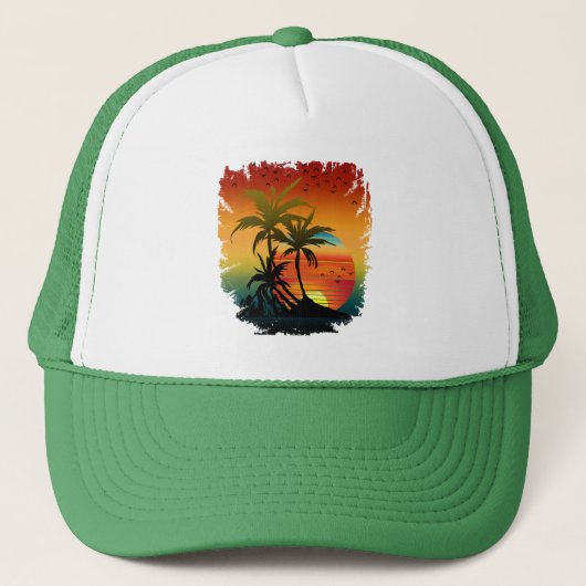 CASQUETTE COUCHER DE SOLEIL  (Devant)