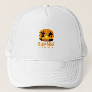 Casquette coucher de soleil mer