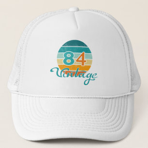Casquette Coucher de soleil rétro 84 Vintage en détresse