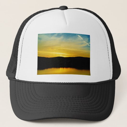 Casquette Coucher de soleil sur le lac Mt Yellow (Devant)
