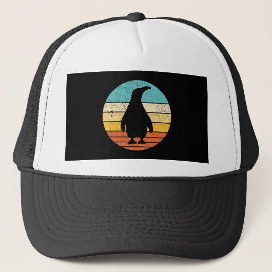 Casquette Coucher de soleil Vintage rétro Penguin (Devant)