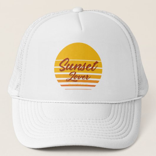 Casquette "Coucher du soleil" (Devant)