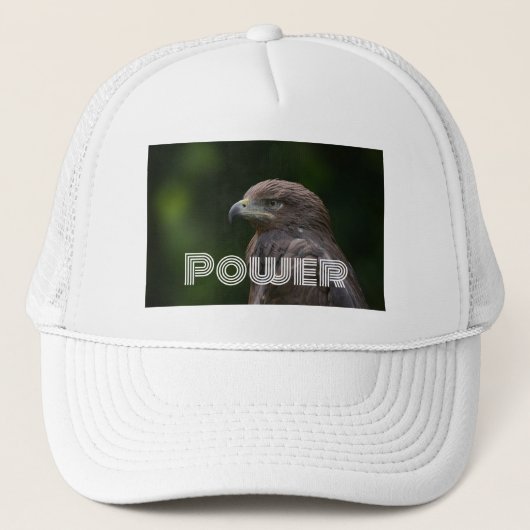 Casquette Couleur blanche Couleur blanche Police Power Text (Devant)