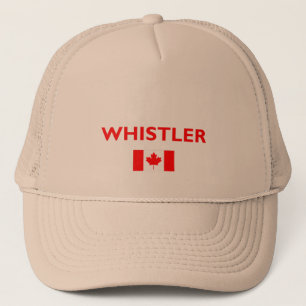 Casquette Couleur foncée de drapeau canadien de Whistler