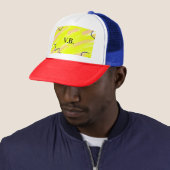 Casquette Couleur unie simple ajouter un nom texte monogramm (En situation)